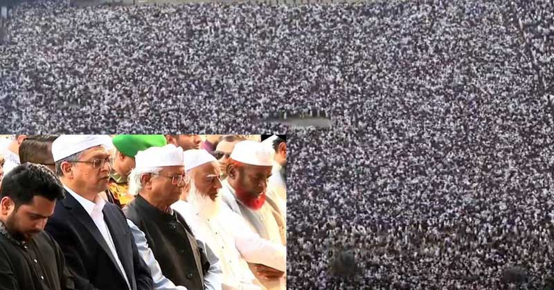 ভাইয়ের ইমামতিতে শহীদ ওসমান হাদির জানাজার নামাজ সম্পন্ন