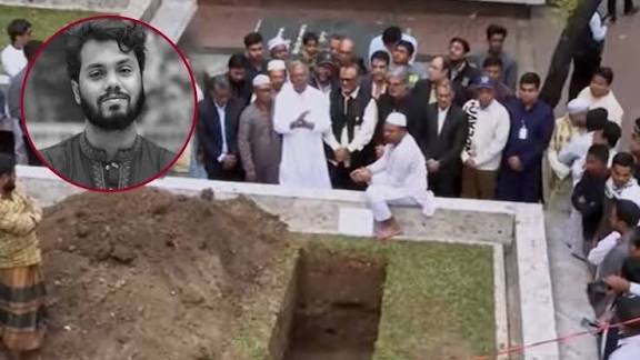 জাতীয় কবির সমাধির পাশে চিরনিদ্রায় শায়িত শহীদ ওসমান হাদি