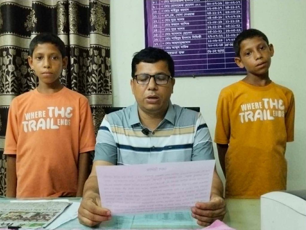 বেলকুচিতে নিখোঁজ দুই শিশুকে ২৪ ঘণ্টার মধ্যে উদ্ধার করেছে পুলিশ